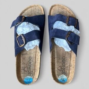 Yokono Sandals with leather upper and corken soles Made in Spain Womens Size 7.5